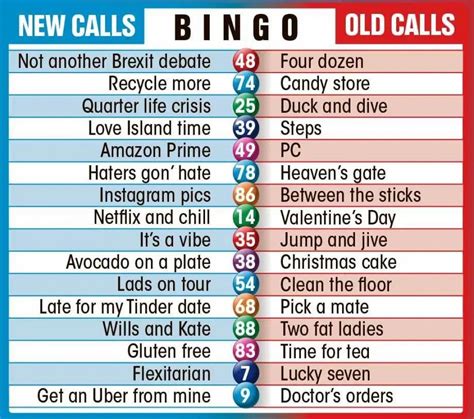 rude bingo numbers